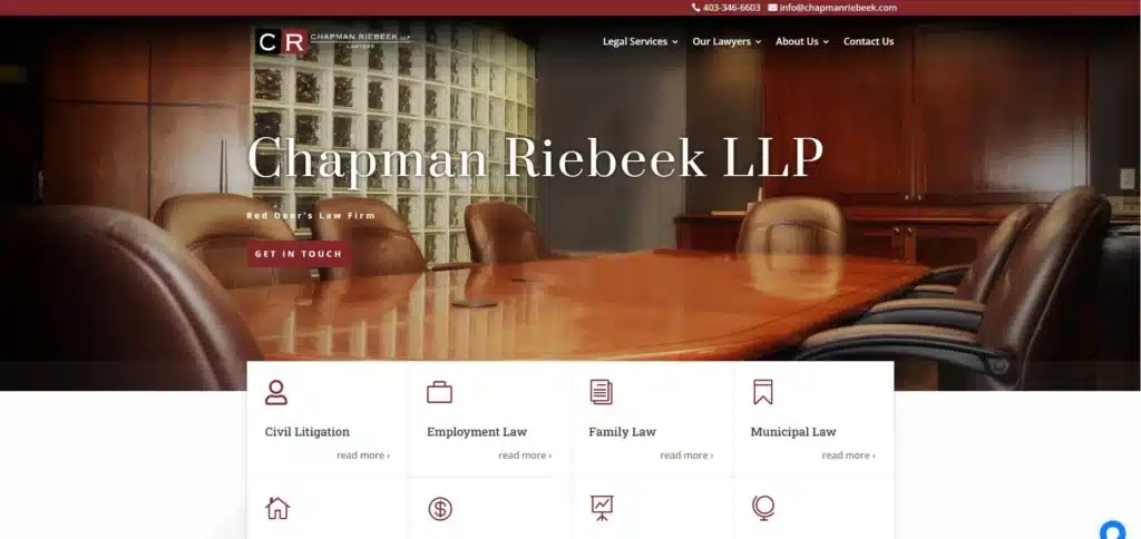 Chapman Richards LLP offers professional web design services on their website.