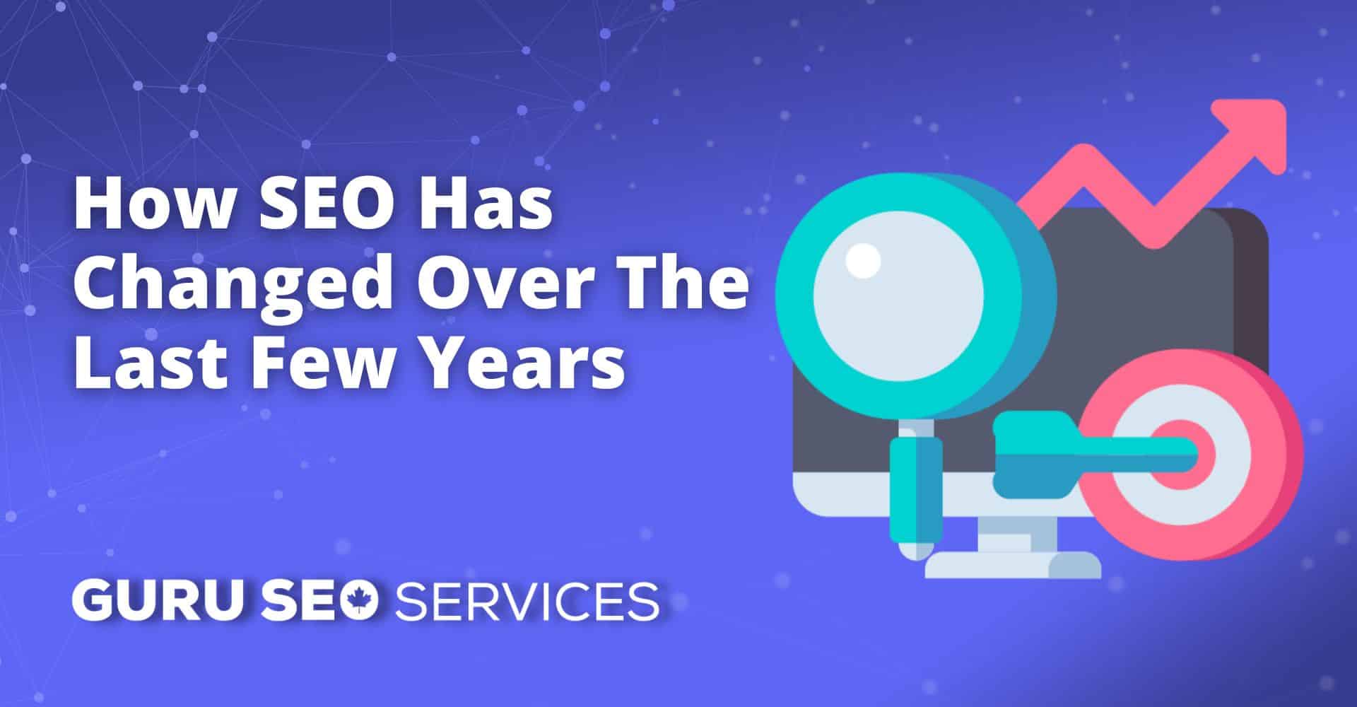 Explore how SEO has evolved over the past few years with a focus on web design and SEO services.