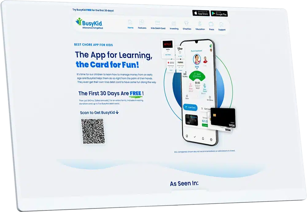 The homepage of the app for learning the world boasts a sleek web design.